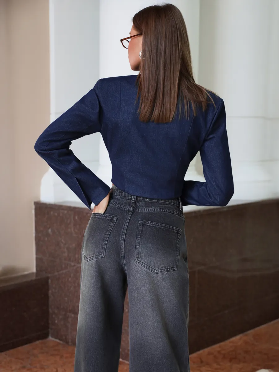 Джинсы широкие палаццо клеш Сабрина