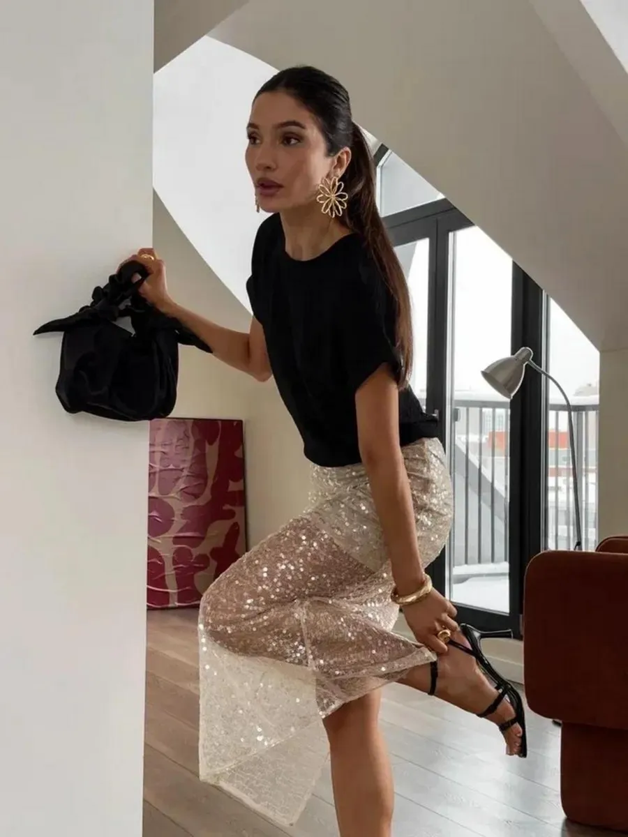 Блузка офисная с коротким рукавом Элиза