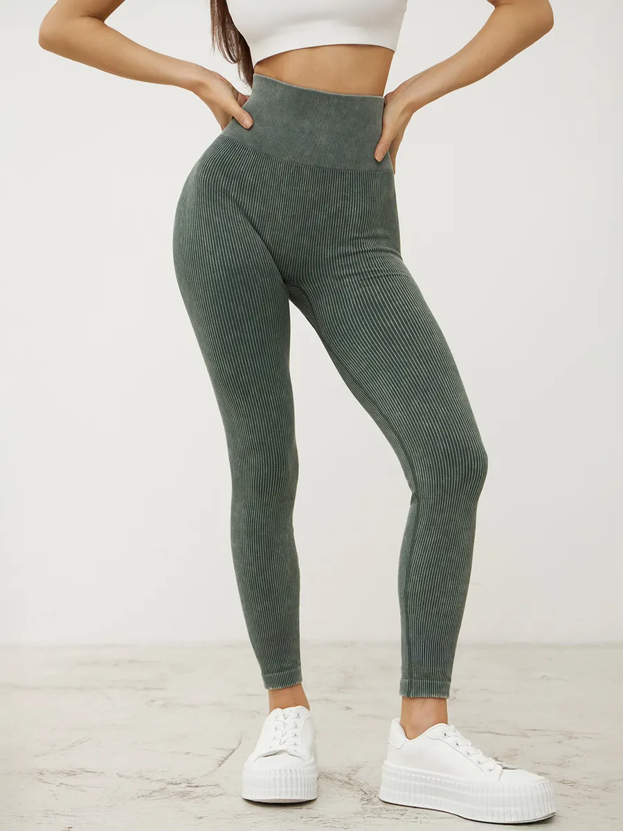 Лосины в рубчик леггинсы спортивные