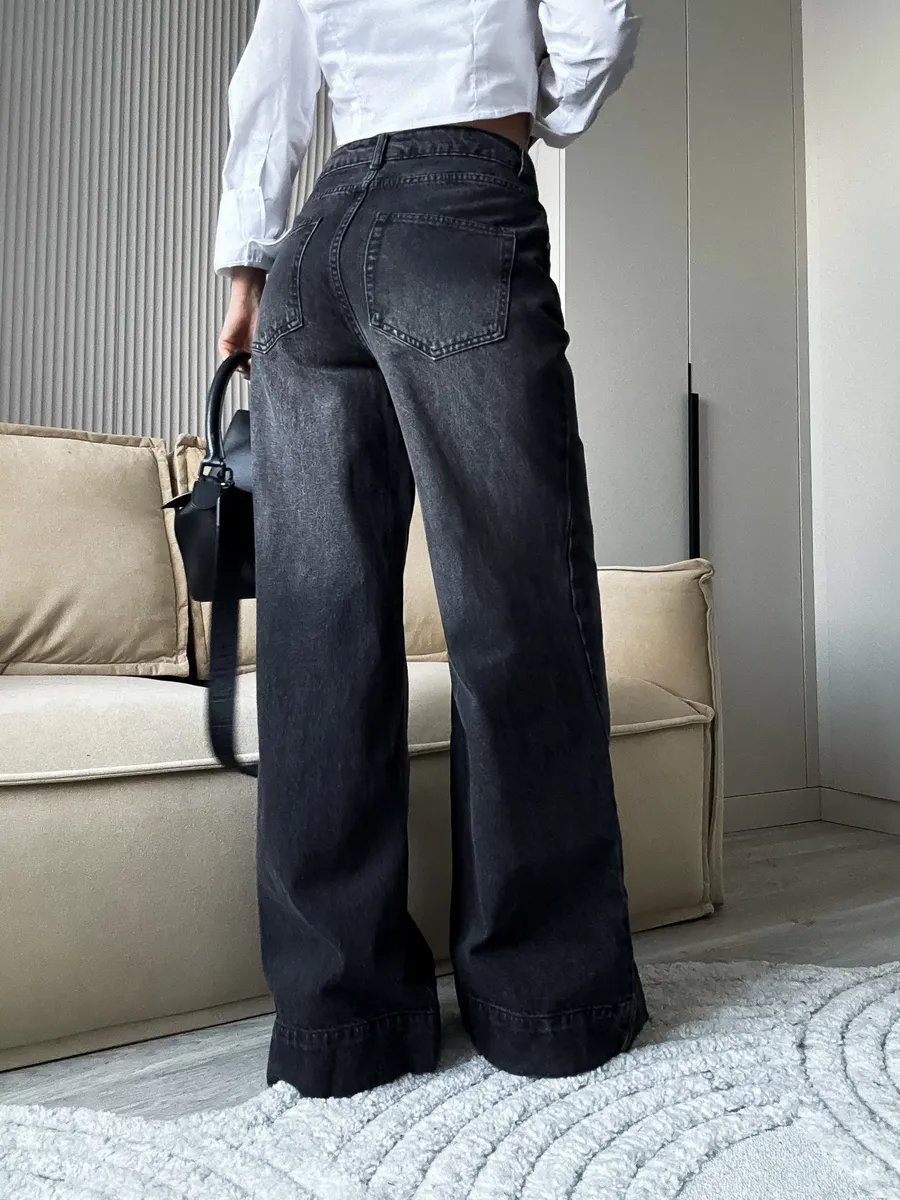 Джинсы широкие палаццо клеш Сабрина