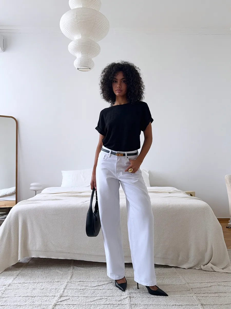 Блузка офисная с коротким рукавом Элиза