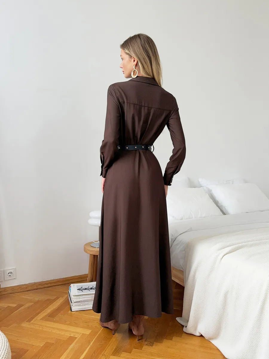 Платье рубашка длинное