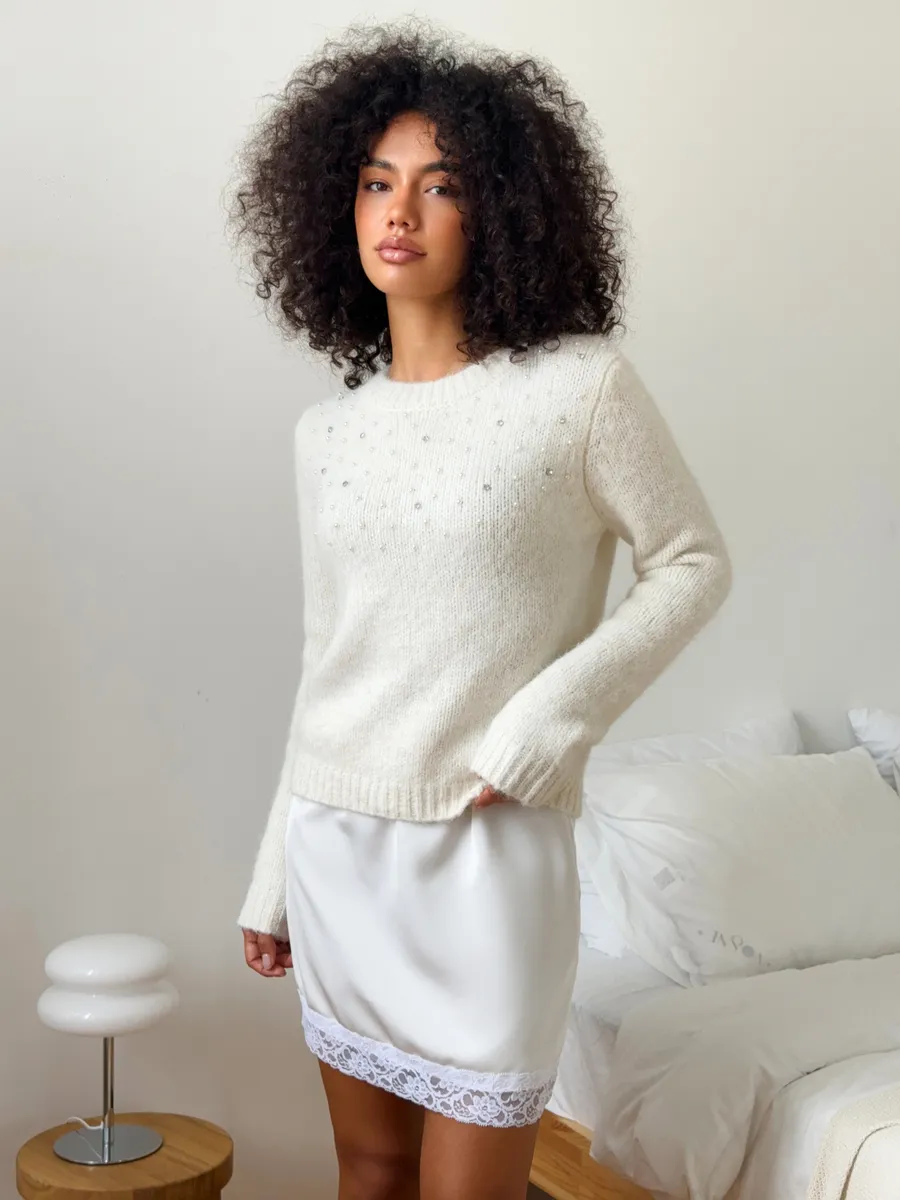 Свитер вязаный пушистый шерстяной