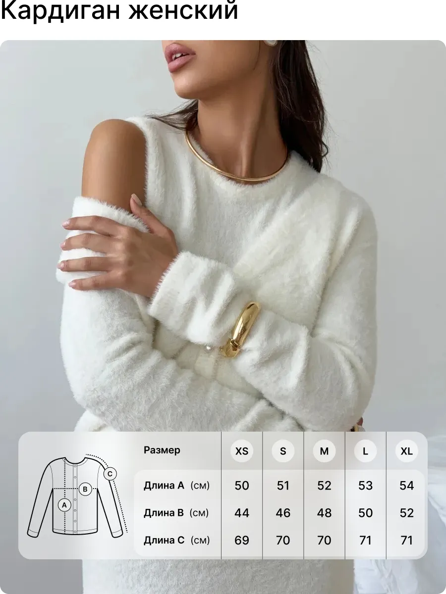 Костюм вязаный платье с кардиганом