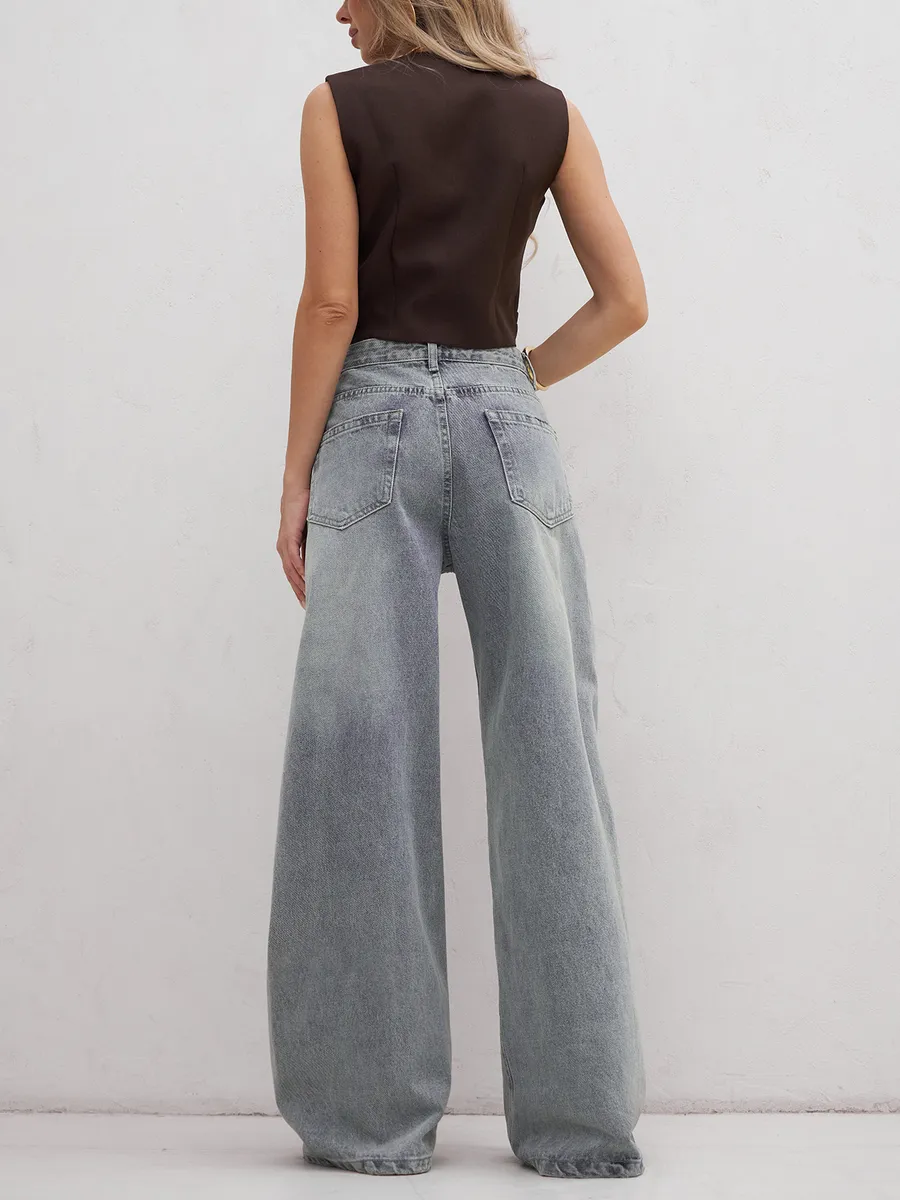 Джинсы багги широкие Надин