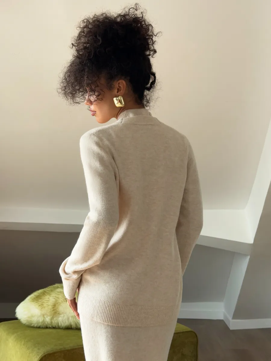 Костюм вязаный платье с кардиганом