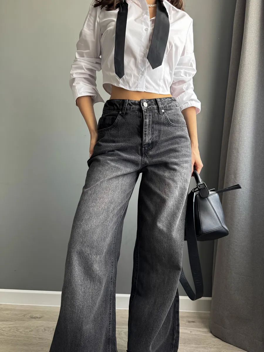 Джинсы широкие палаццо клеш Сабрина