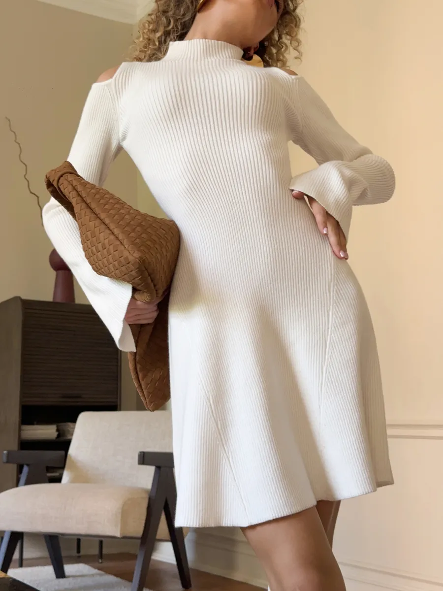 Платье лапша вязаное