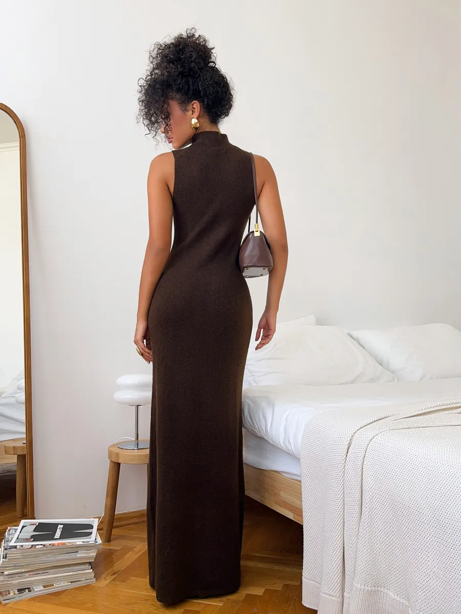 Костюм вязаный платье с кардиганом