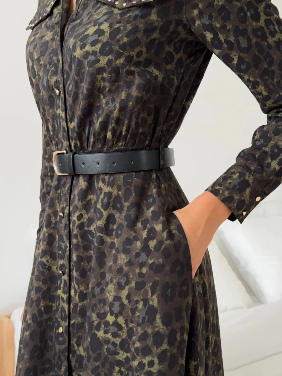 Платье рубашка длинное