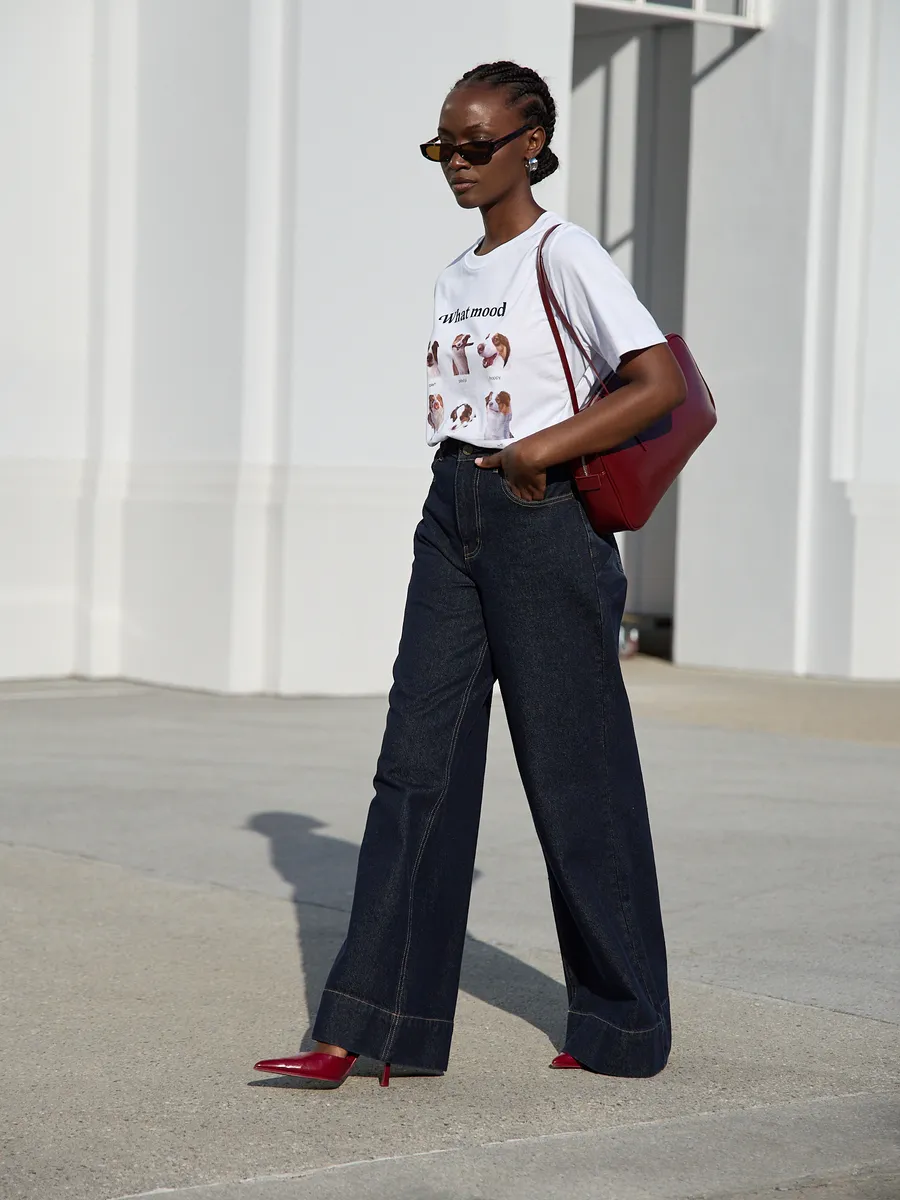 Джинсы широкие палаццо клеш Сабрина