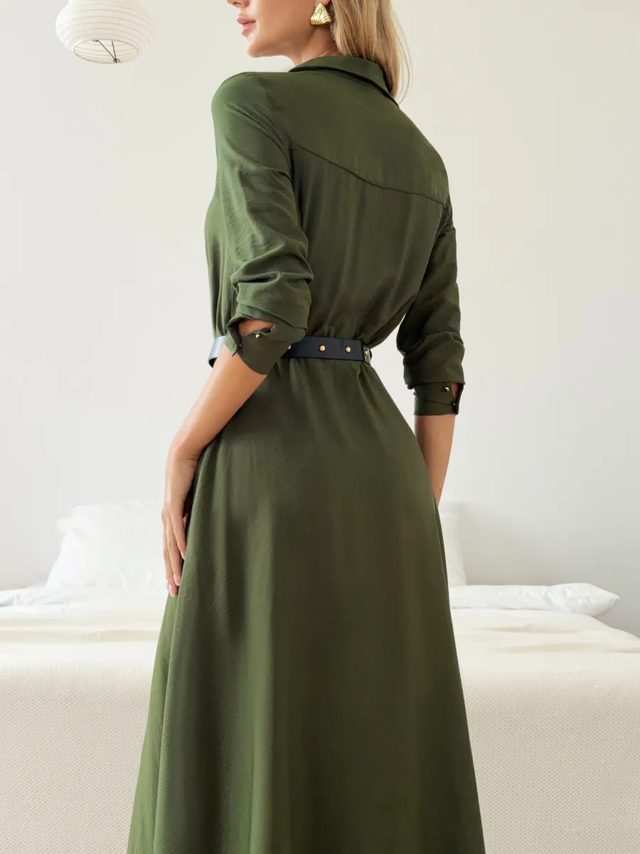 Платье рубашка длинное