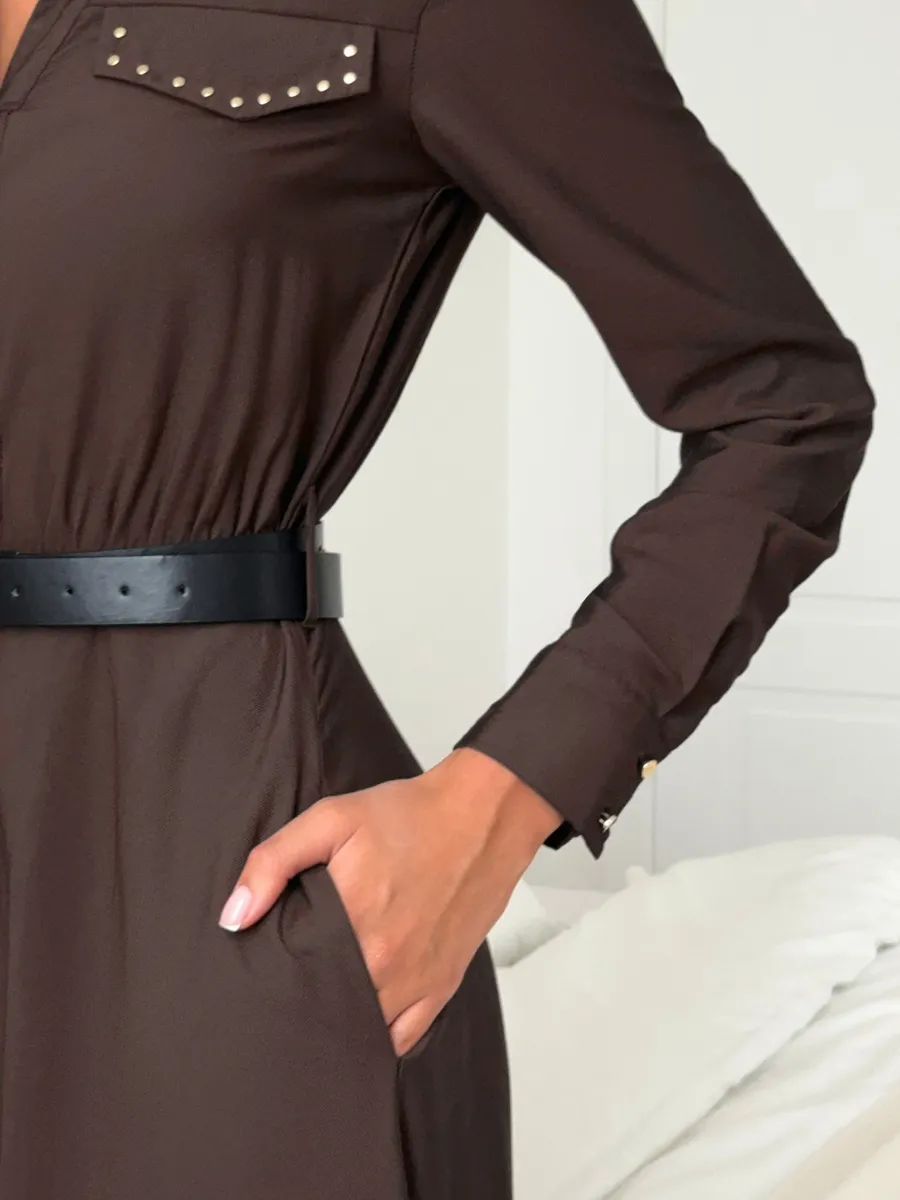 Платье рубашка длинное