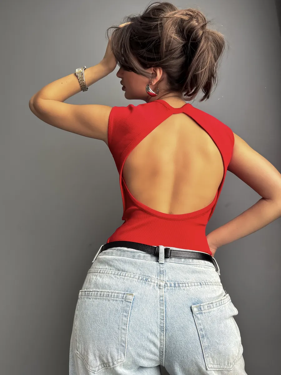 Топ летний с открытой спиной Лулу