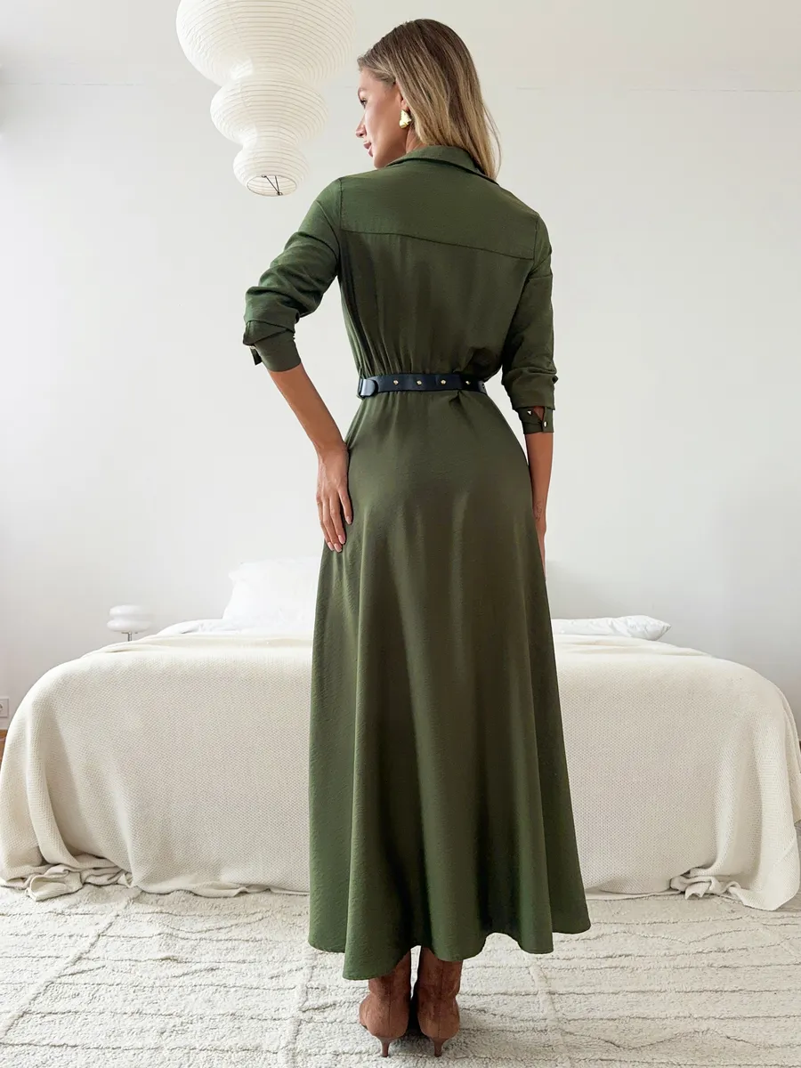 Платье рубашка длинное