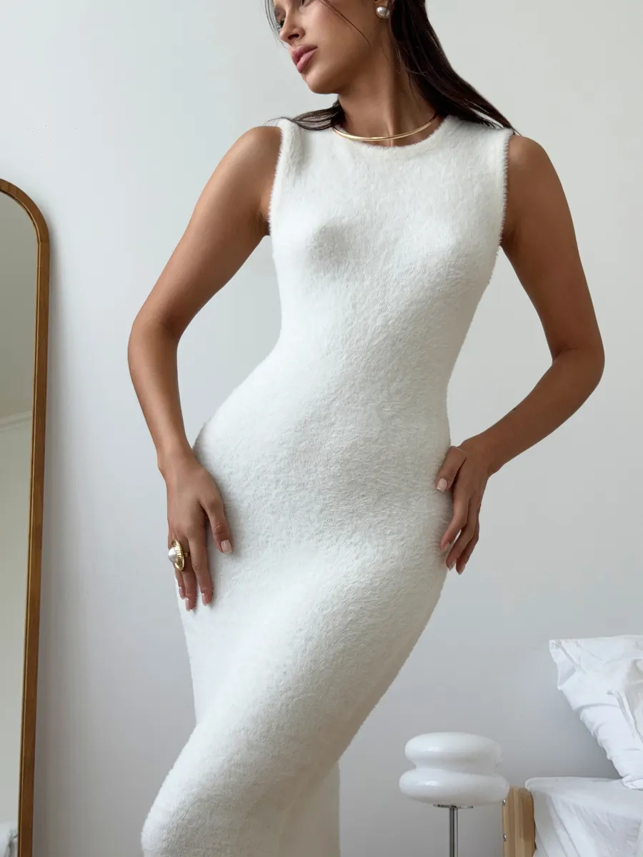 Костюм вязаный платье с кардиганом