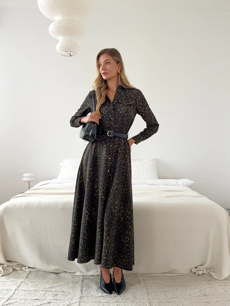 Платье рубашка длинное