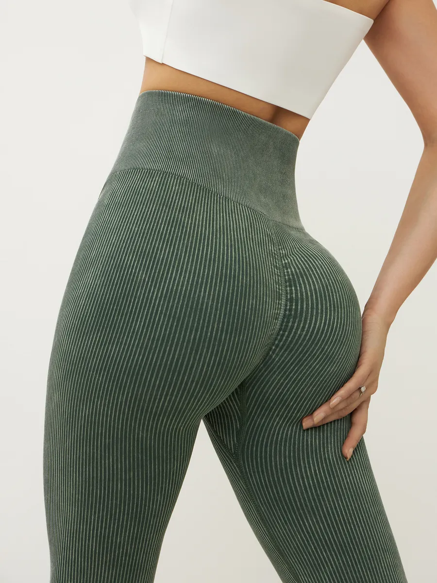 Лосины в рубчик леггинсы спортивные