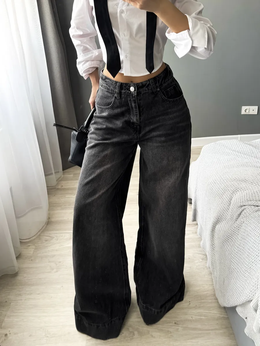 Джинсы широкие палаццо клеш Сабрина