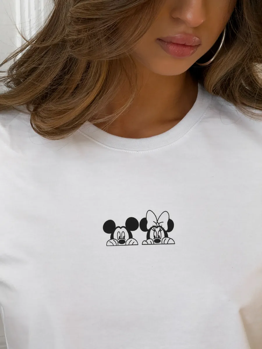 Футболка с принтом базовая хлопок Амабель