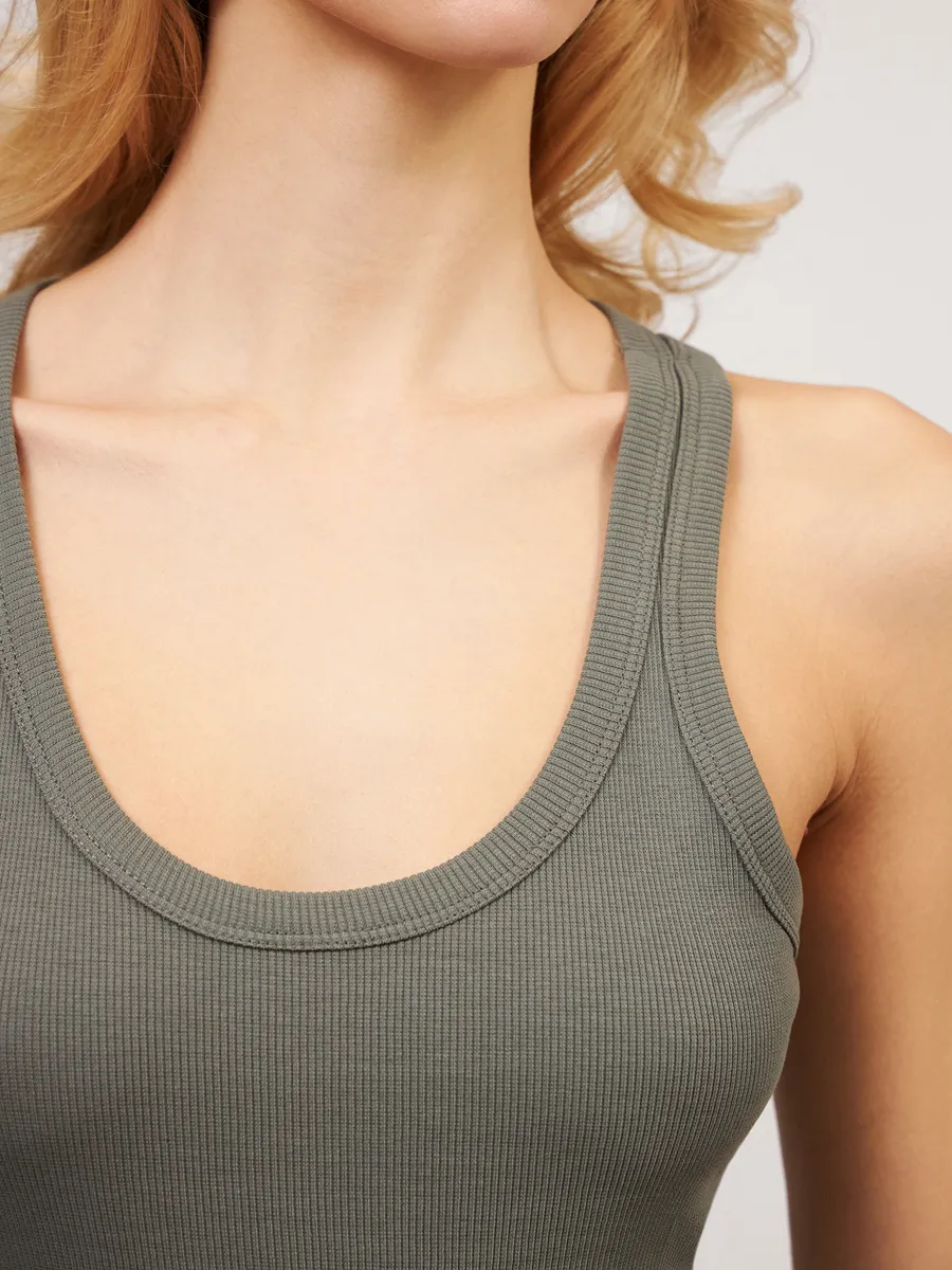 Топ под пиджак базовый в рубчик