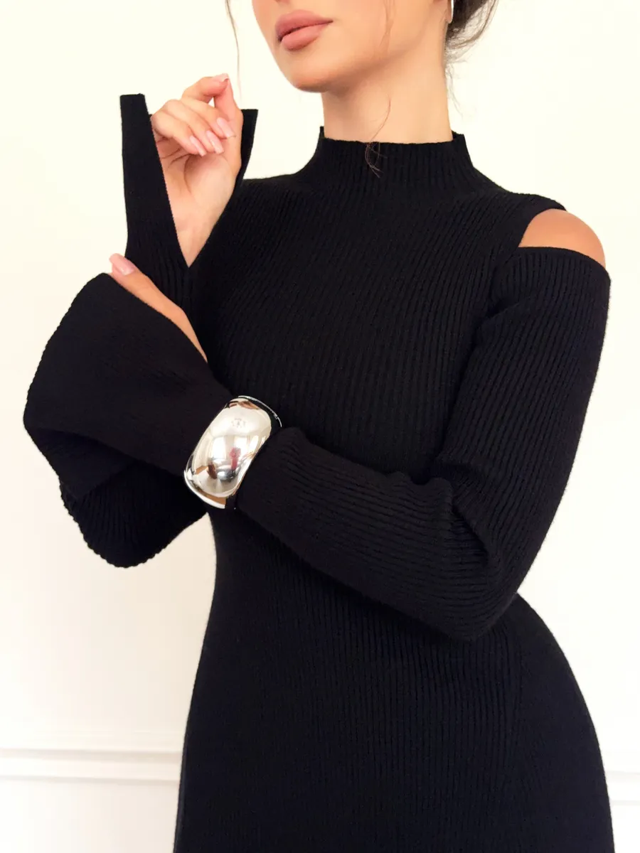 Платье лапша вязаное