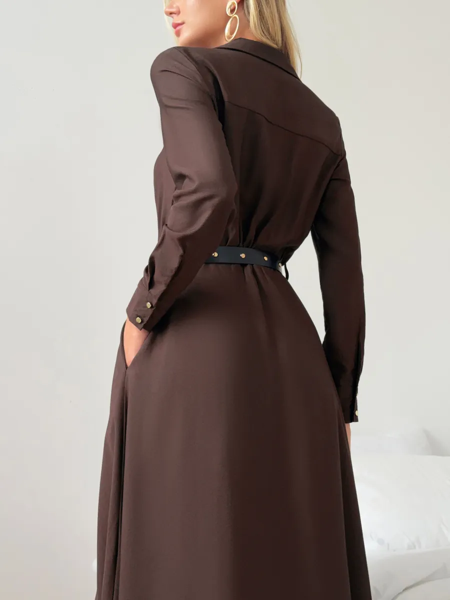 Платье рубашка длинное