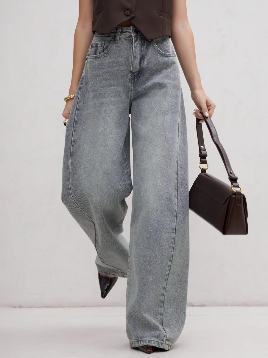 Джинсы багги широкие Надин