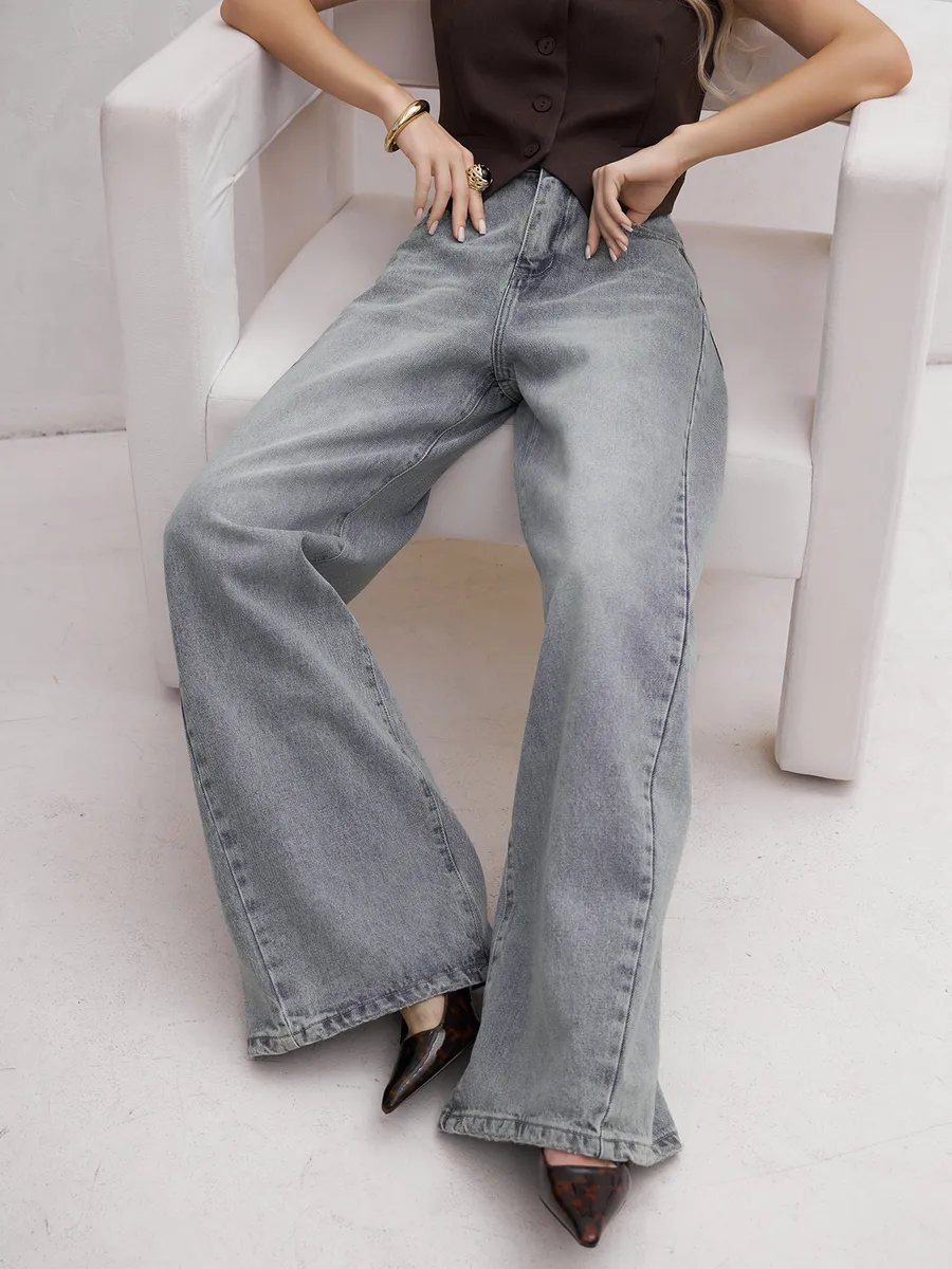 Джинсы багги широкие Надин