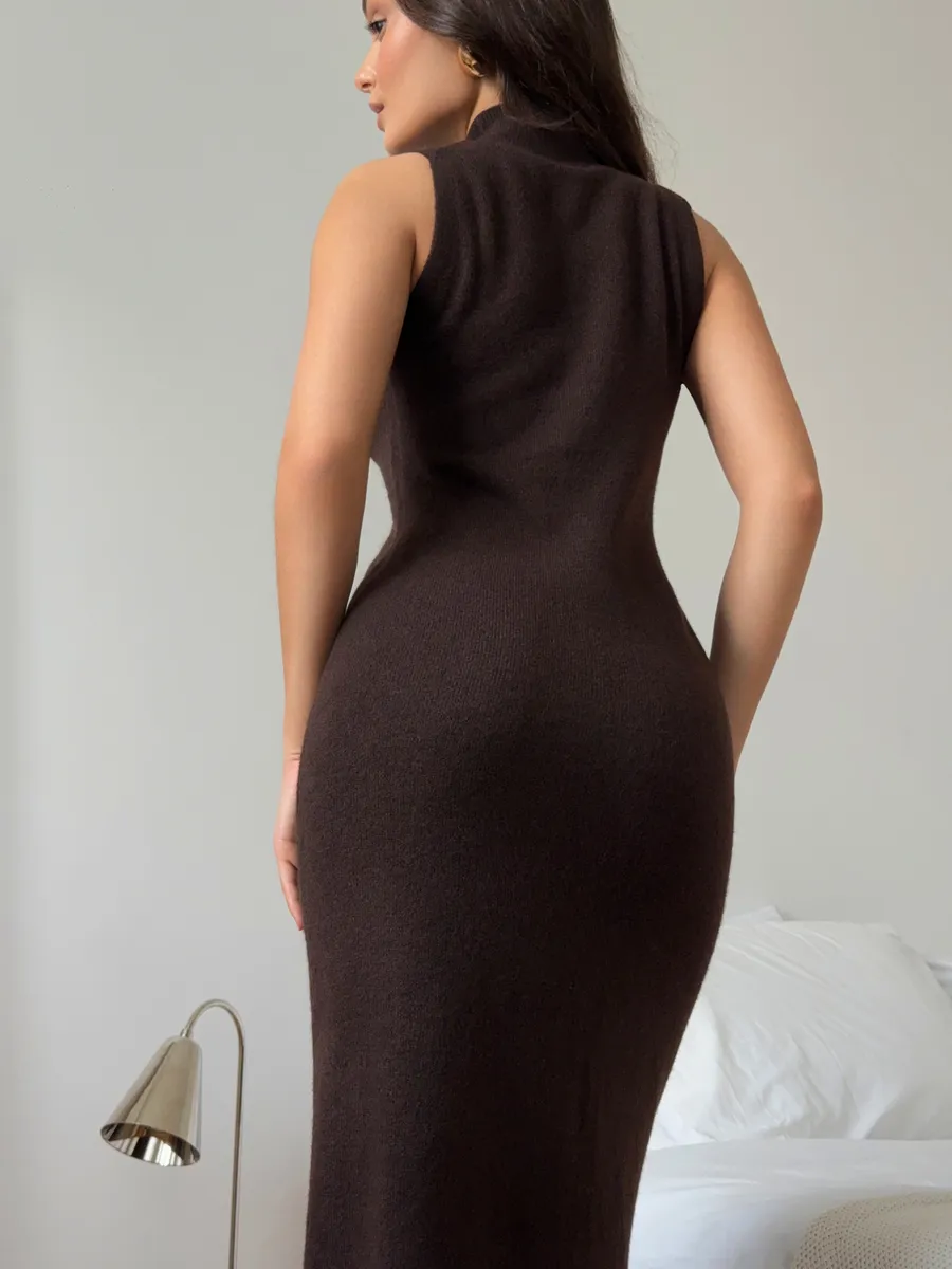 Костюм вязаный платье с кардиганом