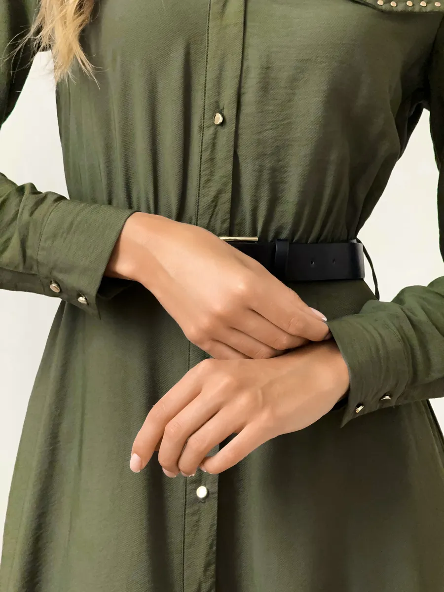 Платье рубашка длинное