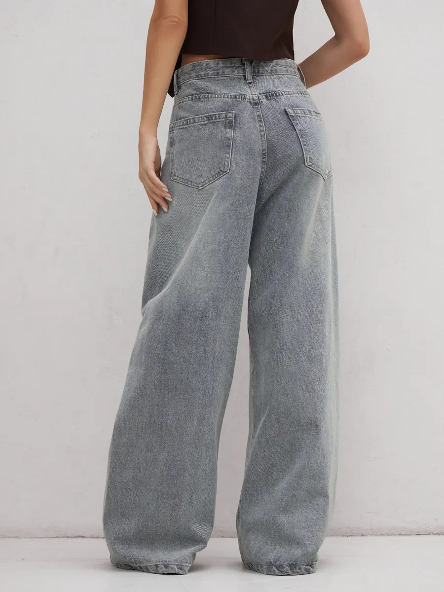 Джинсы багги широкие Надин