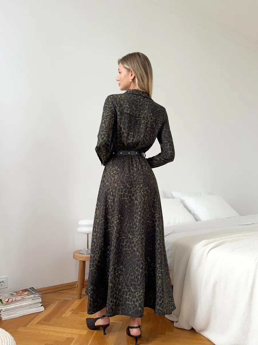 Платье рубашка длинное