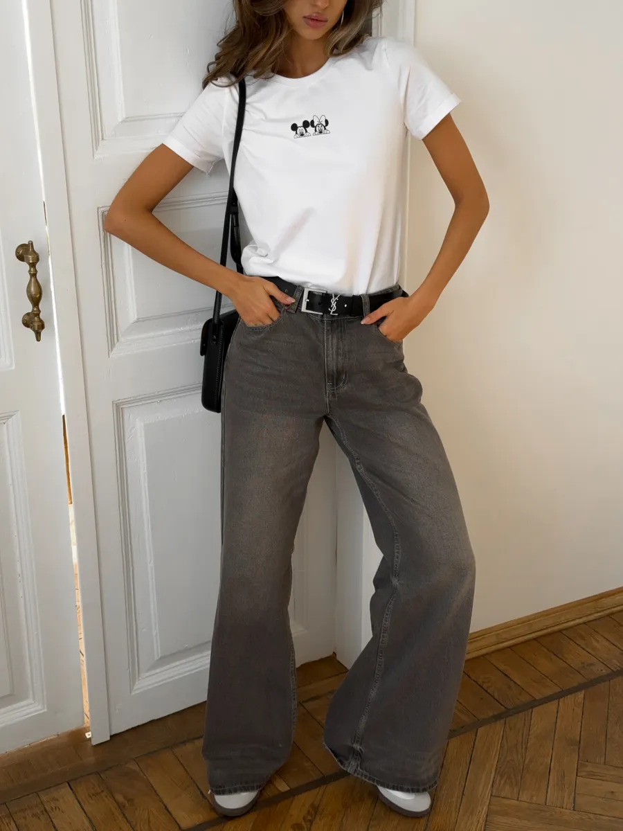 Футболка с принтом базовая хлопок Амабель