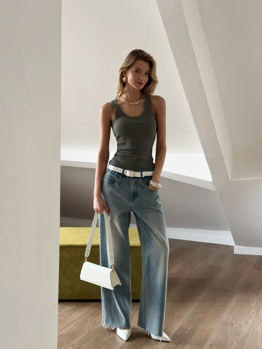 Топ под пиджак базовый в рубчик