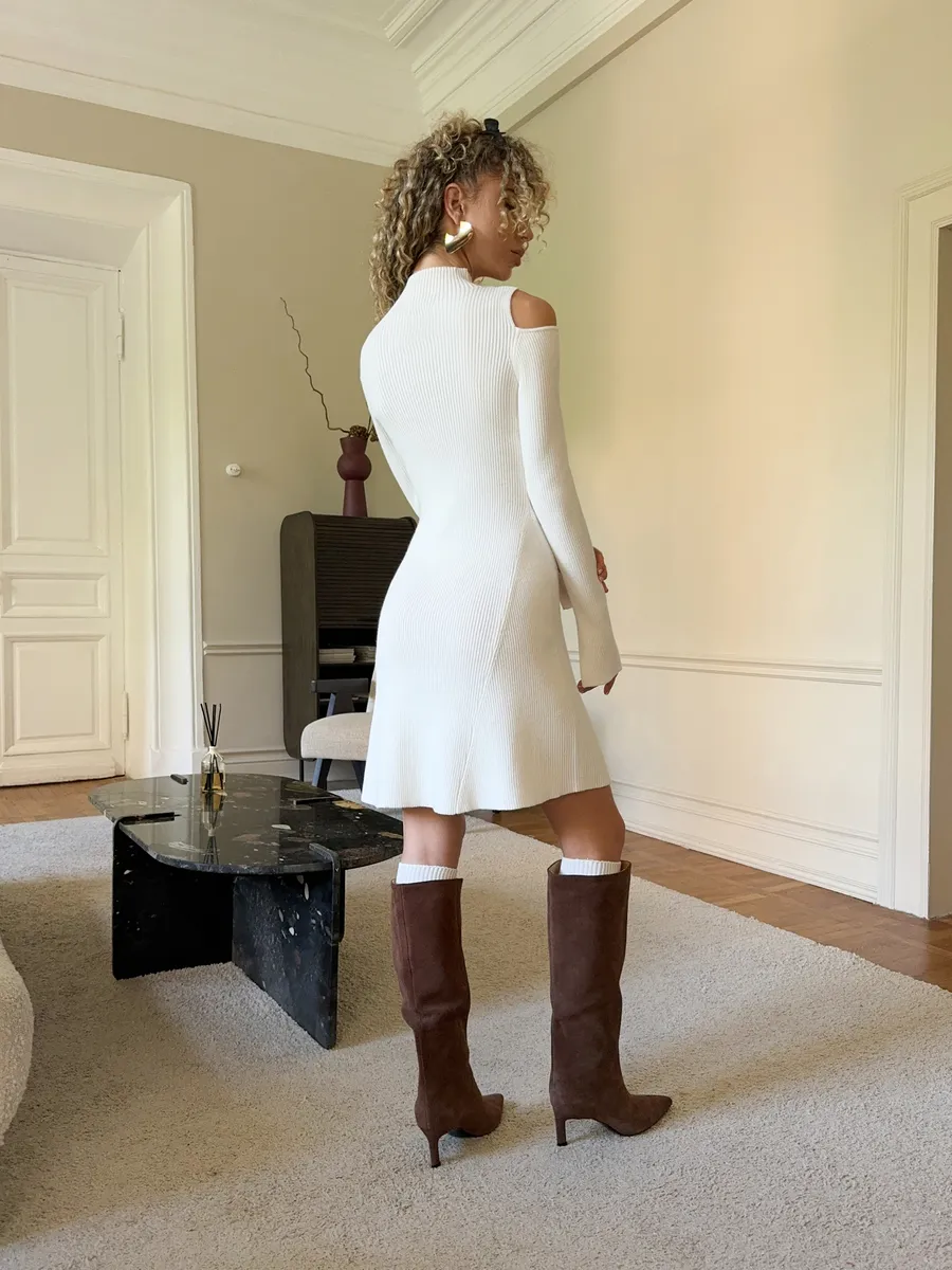 Платье лапша вязаное