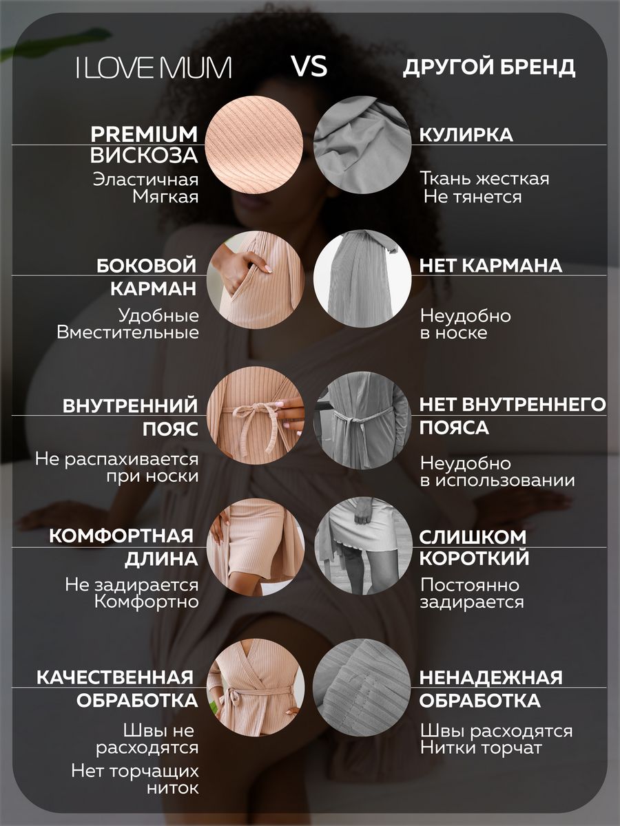 Халат домашний с сорочкой Эмма