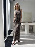 Платье летнее длинное с разрезами