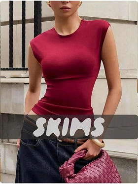 Топ футболка скимс под пиджак