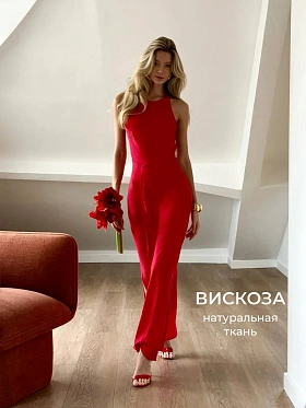 Платье летнее длинное с разрезами