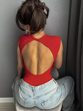 Топ летний с открытой спиной Лулу