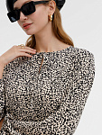 Платье женское Дольче длинное макси в пол леопардовое
